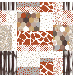 Patchwork seamless texture Royalty Free Vector Image
