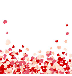 Valentines hearts confetti heart splash Royalty Free Vector