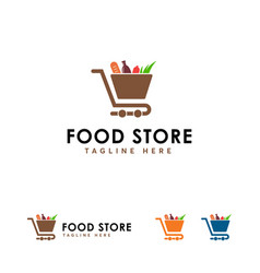 Food vlog logo designs concept photography Vector Image