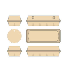 Eggs in box Royalty Free Vector Image - VectorStock