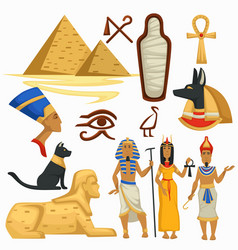 Egyptian symbols Royalty Free Vector Image - VectorStock