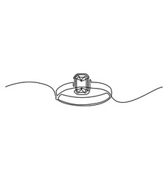 Diamond Ring Outline Drawing Vector Images (over 540)