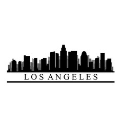 Los angeles skyline Royalty Free Vector Image - VectorStock