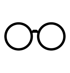 Classic round glasses Royalty Free Vector Image