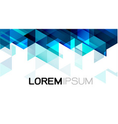 Abstract blue gradient geometric template modern Vector Image