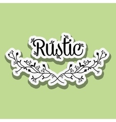 Rustic icon design Royalty Free Vector Image - VectorStock