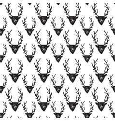 Cute seamless pattern with deers Royalty Free Vector Image