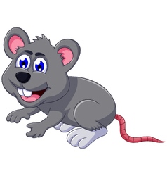 Cute cartoon mouse with cheese Royalty Free Vector Image