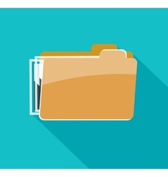 Document 3d icon blue paper object Royalty Free Vector Image