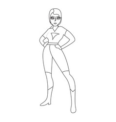 female superhero body outline