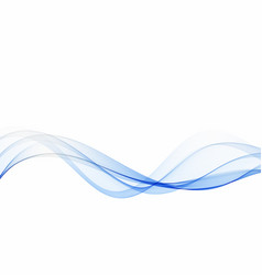 Blue abstract waves Royalty Free Vector Image - VectorStock