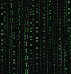 Digital binary data and streaming binary code Vector Image