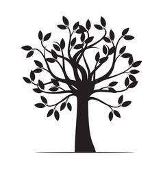 Black apple tree and roots Royalty Free Vector Image