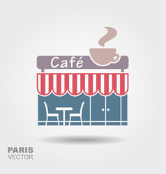 Street Cafe Royalty Free Vector Image Vectorstock