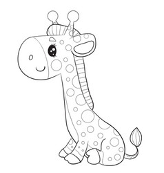 Giraffe cartoon Royalty Free Vector Image - VectorStock