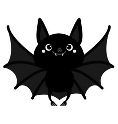 Bat on a white background Royalty Free Vector Image