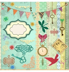 Scrap book set Royalty Free Vector Image - VectorStock