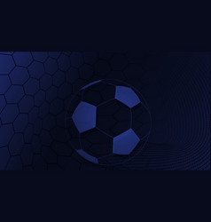 Soccer background in blue colors Royalty Free Vector Image