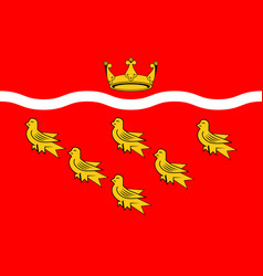 Flag of lewes in england Royalty Free Vector Image