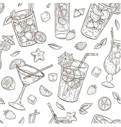 Pattern cocktails cocktail retro royalty styled seamless