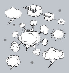 Cloud comic book design element Royalty Free Vector Image