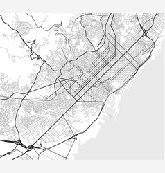 City map of paris in black and white Royalty Free Vector