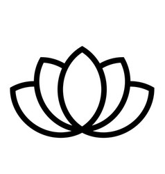 Blue lotus symbol spa and wellness theme design Vector Image