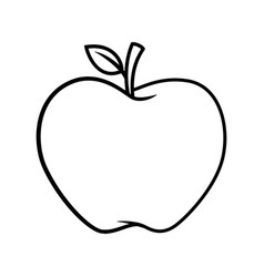 Red Apple Outline Fruit Vector Images (over 540)