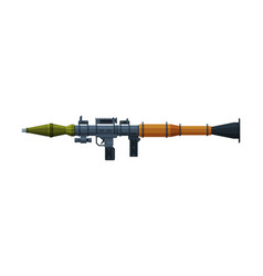 Portable rocket launcher military army weapon Vector Image