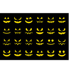 Set of cute ghost creation kit Royalty Free Vector Image