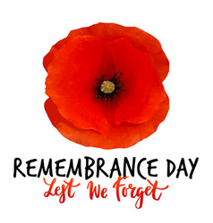 Remembrance Day Poster Design With Royalty Free Vector Image