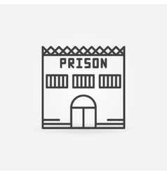 Prison building Royalty Free Vector Image - VectorStock