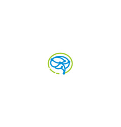 Brain technology logo icon Royalty Free Vector Image