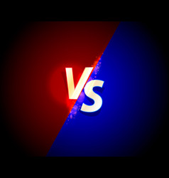 Versus game cover banner sport vs team concept Vector Image