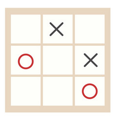 Hashtag or number sign or tic-tac-toe grid Vector Image