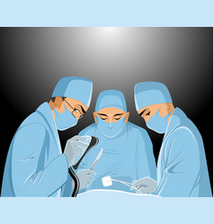 Cartoon surgeon interior surgery operation room Vector Image