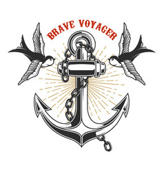 Anchor Swallows Tattoo Vector Images Over 130