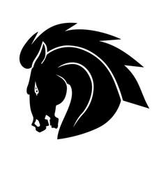 Horse head profile icon Royalty Free Vector Image