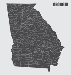 Georgia silhouette map Royalty Free Vector Image