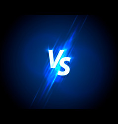 Versus game cover banner sport vs team concept Vector Image