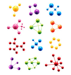 Structure molecules in chemistry Royalty Free Vector Image