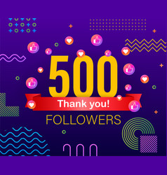 Thank you 3000 followers numbers congratulating Vector Image