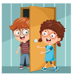 Kid Open the Door Vector Images (over 100)