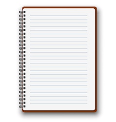 Vertical spiral notepad Royalty Free Vector Image