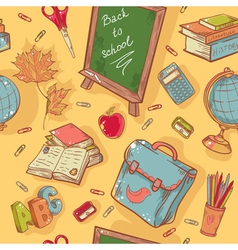 Back to school seamless pattern Royalty Free Vector Image