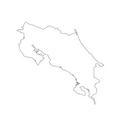 Black outline mexico map Royalty Free Vector Image