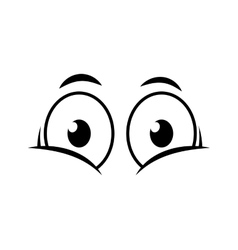 Eye surprised look vision optical icon Royalty Free Vector