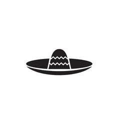 Mexican or mexico hat logo design template Vector Image