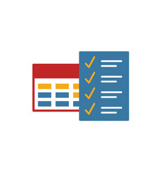Daily tasks icon simple element from productivity Vector Image