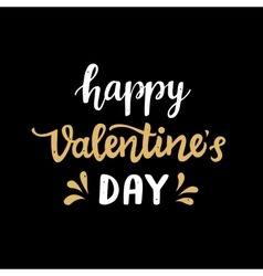 Happy valentine s day gold polygon Royalty Free Vector Image